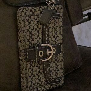Coach Signature Wallet with Buckle